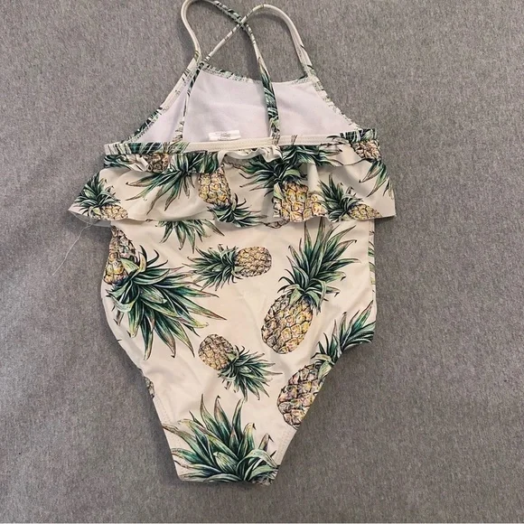 Starting Out Baby Girl Tropical Pineapple Swim Suit - Picture 2 of 4